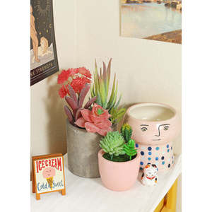 A3shop Ufficiale Design Moderno Bonsai Sospeso Piccolo Fiore Succulento Artificiale per Decorazione Casa per il Ringraziamento - Product Image 6