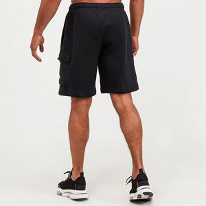 Short de survêtement pour homme Style High Street, couleur unie, teint uni, élastique, taille moyenne, coupe confortable, longueur au genou, nouveau Streetwear haut - Product Image 4