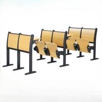 Chaise de rangée de salle de formation multimédia Chaises d'auditorium de salle de conférence Échelle en bois massif Sièges de rangée de salle de classe
