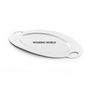 Ensemble de deux plateaux à chocolat en métal forme rectangulaire plateau à chocolat fait main vente chaude plateau à chocolat en métal fantaisie - Product Image 3