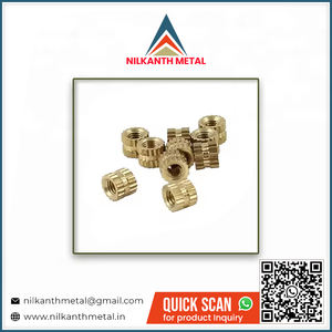 ตัวแทรกแบบหมุนทองเหลืองตัวแทรกขนาดปรับแต่งได้ - Product Image 2