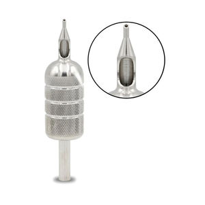 2024 Poignée de tatouage professionnelle en acier inoxydable pour l'approvisionnement en tatouage Cartouche aiguille tatouage tout en un tube, pointe et poignée par SIGAL - Product Image 2