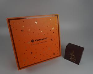 Tiroir double couche de luxe OEM Boîte d'emballage cadeau Mooncake en papier kraft au meilleur prix pour boîte à gâteau de lune en carton de luxe - Product Image 3