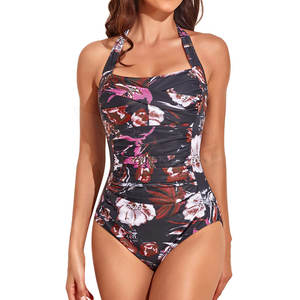 ชุดว่ายน้ำแบบชิ้นเดียวของผู้หญิงชุดว่ายน้ำแบบชิ้นเดียวน้ำหนักเบาดีไซน์แบบมืออาชีพแขนกุดต่ำ - Product Image 1