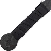 Couteau de chasse droit artisanal UMERO FAROOQ, style médiéval, en acier au carbone, lame à pointe clip, longueur totale de 12 pouces, personnalisable et fabriqué sur mesure (OEM)