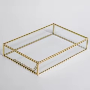 กล่องแก้วใสสีดำสำเร็จรูปสีดำสำหรับตกแต่งบ้านเครื่องประดับกล่องแก้ว - Product Image 5