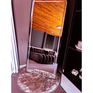 Specchio da Trucco Rettangolare di Lusso con Cornice LED Nera (80 X 180 Cm) Specchio Decorativo Contemporaneo per Bagno - Product Image 5