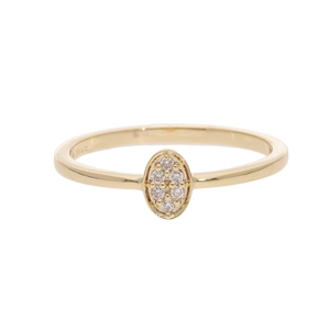 Everyday Luxury 14K Gold Rhodium Plated Classic Minimalist Sophistication Elegant Filled Natural Brilliant Cut Diamond <b>Ring</b> - Product Image 1