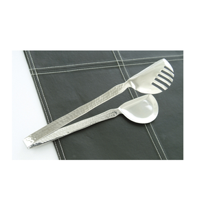 ที่คีบอาหารสลัดสแตนเลสที่คีบสลัดทรงกลมสองชั้นพร้อมที่จับ - Product Image 2