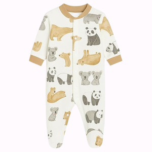 Body pour bébé Barboteuse Coton Vente en gros Vrac Eco Friendly Infant Clothing Fabricant OEM Fournisseur - Product Image 5