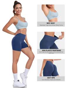 2024 nouveaux ensembles de Yoga pour femmes imprimé soutien-gorge et Shorts de sport 2 pièces côtelé Yoga costume Gym Fitness costume vêtements d'entraînement - Product Image 4