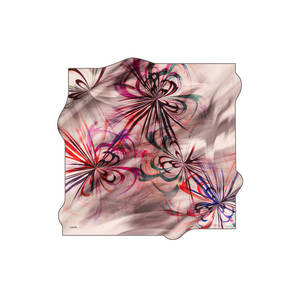Pañuelo Cuadrado de Seda 100% de Lujo con Estampado Floral para Primavera, Verano y Otoño - Product Image 1