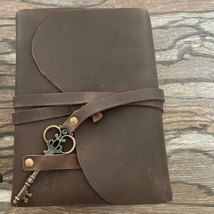 Diario encuadernado de cuero Vintage, libro de sombras, antiguo, hecho a mano, diario de cuero de papel Vintage - Product Image 1