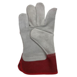 Guantes de Trabajo Dobles con Palma Reforzada, de Cuero, Sin Látex, con Puño Reforzado, Agarre Fuerte y Duradero, que Brindan Soporte Estable para Materiales Pesados - Product Image 3