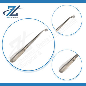 Cureta de Hueso Busche, Manual, Angulada, 250 mm de Largo, 3 mm de Ancho, Acero Inoxidable, Instrumento Quirúrgico, Certificado CE, Reutilizable, Hecho en Pakistán - Product Image 4