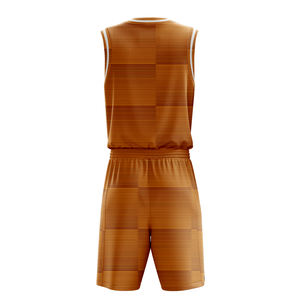 Maillot de basket-ball réversible personnalisé 100% polyester respirant Ensemble d'uniformes de basket-ball d'entraînement pour hommes - Product Image 6