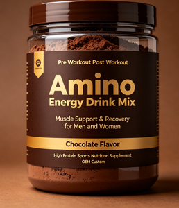 Mélange de poudre de boisson énergétique pré-entraînement et post-entraînement, soutien et récupération musculaire pour hommes et femmes, saveur chocolat, riche en protéines - Product Image 1