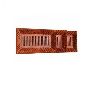 Plateau de service rectangulaire en bois personnalisable pour usage domestique Design traditionnel pour le Ramadan et Diwali Excellent rapport qualité-prix - Product Image 2