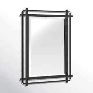 Miroir mural moderne en métal léger, style Art Déco, avec cadre en croix, pour salle de bain, entrée, mariage - Product Image 5