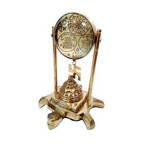 รูปปั้นทองเหลือง dhan laxmi kuber bhandari Diwali Puja และของขวัญสำหรับวัตถุประสงค์ทางจิตวิญญาณ - Product Image 3