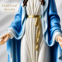 Statue de la Vierge Marie de Grâce peinte à la main en résine, figurine catholique personnalisée pour la décoration d'églises et de maisons (vente en gros)