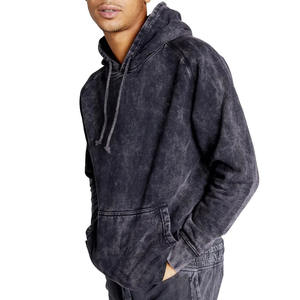 Sudadera con capucha de gran tamaño Unisex de alta calidad, lavado ácido, diseño desteñido al sol, logotipo personalizado bordado, sudaderas con capucha térmicas para - Product Image 4