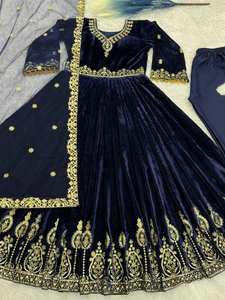 Vestido Musulmán Salwar Kameez de 2 Piezas Bordado para Mujer, Talla Grande, para Eid, Verano, Diwali, Bodas y Fiestas, 2025 - Product Image 5