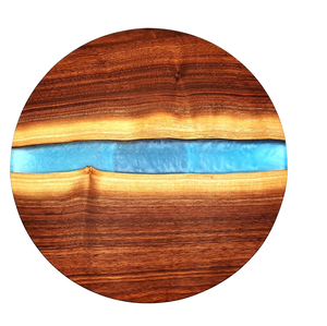 Design antique Bois et résine Lazy Susan Populaire Résine époxy Couleur la plus vendue Bois et résine Lazy Susan - Product Image 3