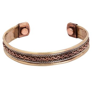 Pulsera de cobre floral sólida hecha a mano, accesorio de moda de alta calidad, hermoso brazalete a precio mayorista - Product Image 3