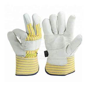 Gants de travail de sécurité industrielle en cuir respirant de qualité supérieure - Product Image 2