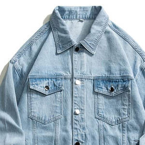 Veste en jean 100 % coton respirante pour homme, style urbain, collection printemps, personnalisable avec logo, vente en gros – Offre spéciale - Product Image 4