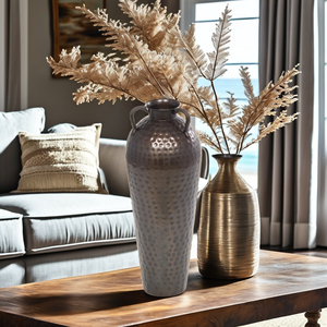 High Quality Modern & Vintage Design Stainless Steel Flower Vase in <b>bottle</b> shaped black Aluminum for Home & Garden Decor - Product Image 3