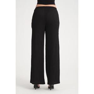 Pantaloni tascabili con coulisse in tessuto da donna con elastico in vita e cordoncino - Product Image 4