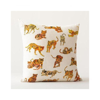 Nouveau coussin imprimé multicolore de luxe pour la décoration de la maison et du canapé à prix réduit