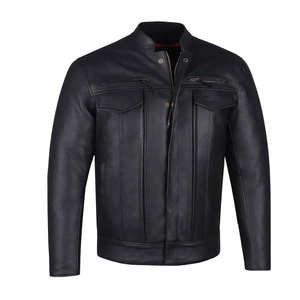 Nouvelle veste en cuir unisexe pour moto 2026, coupe-vent, course professionnelle, vêtements de motard, fabricant OEM personnalisé, tous - Product Image 1