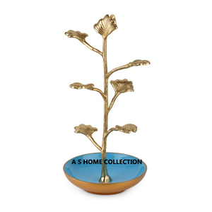 โลหะสแตนเลสหรูหราทองเหลืองออกแบบดอกไม้ขาตั้งเครื่องประดับตกแต่ง - Product Image 3