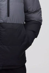 Último diseño logotipo personalizado invierno deporte al aire libre a prueba de viento impermeable cálido acolchado algodón polar acolchado hombres chaqueta acolchada - Product Image 4