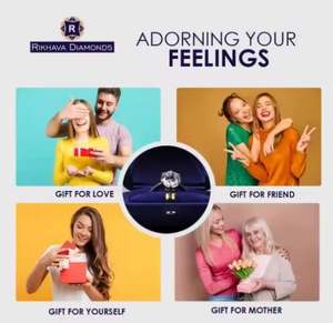 แหวนเพชรบริสุทธิ์พร้อมโลหะสำหรับเป็นของขวัญแต่งงานแหวนเพชรหรูหรา10K แหวนเพชรทองคำขาว - Product Image 2