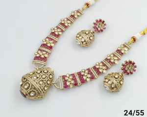 Indian Fancy Traditional Kundan & Stone Gold Tone Kundan Pearl <b>Choker</b> <b>Necklace</b> Set With Matching Earrings Set <b>Women</b> and Girls - Product Image 3