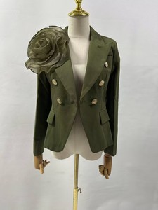 A9110 <span class=keywords><strong>Blazer</strong></span> für Damen im Western-Stil, Amy Green, mit 3D-Blumen, Große Größen, Wintermäntel und -jacken für Damen - Product Image 2