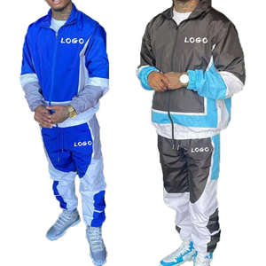 High Quality Winter Men's Breathable Outerwear Sets Oversized Custom Design <b>Tracksuits</b> Sporty Solid Pattern Digital Printed 100% - Product Image 1