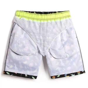 100% Nylon poliamida Casual cintura elástica rojo patrón sólido pantalones cortos de baño bolsillos laterales irresistible iridiscente - Product Image 6