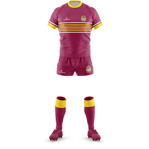 Conjunto de ropa deportiva de Rugby personalizado profesional Diseño OEM con logotipo de Club Jersey Pantalones cortos y calcetines Uniforme de sublimación - Product Image 2