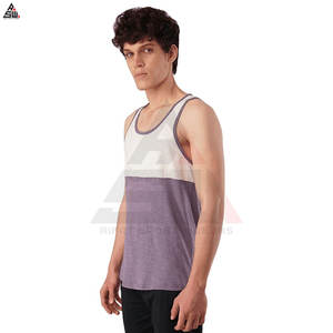 Débardeurs de sport pour hommes en coton tricoté respirant avec logo personnalisé, pour la musculation et la remise en forme - Product Image 6