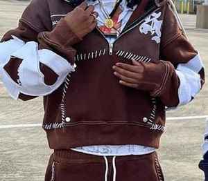 Conjunto de 2 Piezas Ajustado de Primera Calidad para Hombre, Logotipo Personalizado, Transpirable, Cómodo, Superventas, Premium para Invierno, Chándales Lisos - Product Image 6