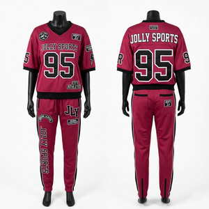 Conjunto de Pantalones Deportivos de Malla de Poliéster de 240 GSM para Mujer, Color Rosa con Paneles Laterales Negros, Sublimación, Logotipo Personalizado - Product Image 1