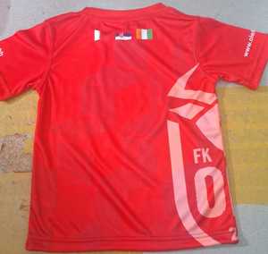 Red Soccer Jersey Short Sleeve V-<b>neck</b> Custom Teamwear Football Shirt 100% Polyester Customized Fit Match Training Wear - Product Image 1