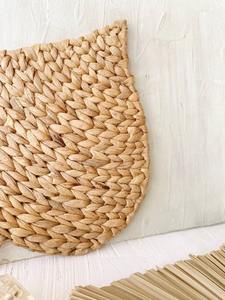 Napperon tissé en feuille de jacinthe d'eau Produits écologiques Fabriqué au Vietnam Décoration de table Napperon tissé Vente en gros - Product Image 5