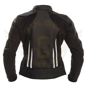 Personalizado profesional de alta calidad nuevo negro de una pieza de cuero de vaca traje de motociclistas de carreras motocicleta Auto chaqueta protectora XL - Product Image 2