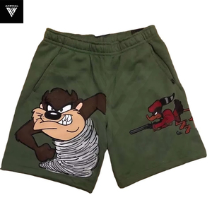 กางเกงขาสั้นผ้าฟลีซผ้าฝ้าย100% สำหรับผู้ชายพิมพ์ลายออกแบบได้ตามต้องการสำหรับยิมฟิตเนสขนาด5นิ้วเฟรนซ์เทอร์รี่วิ่งร้านค้าสั้น - Product Image 4